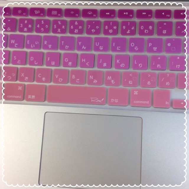 ピンク好きな人へ Macbookのかわいいキーボードカバー 主婦起業